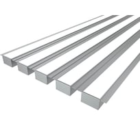 Комплект Ledcraft LC-LPSH3280M44-3x5Silver из 5 шт серебро (3м профиль+3м рассеиватель+2 заглушки+комплект шурупов) 1616340626