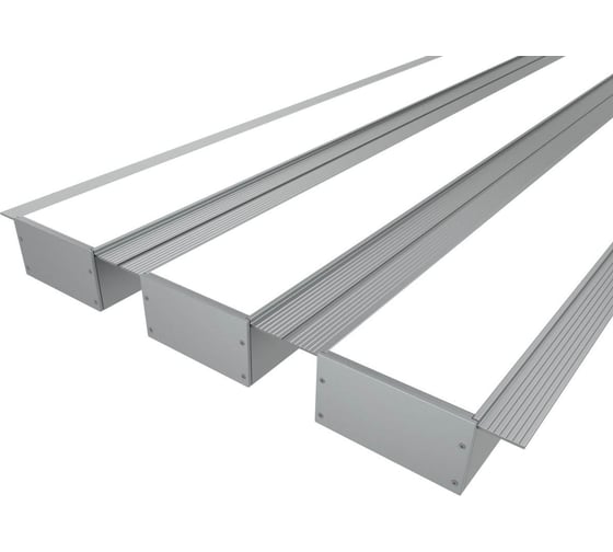 Комплект Ledcraft LC-LPSH3290M55-2x3Silver из 3 шт серебро (2м профиль+2м рассеиватель+2 заглушки+комплект шурупов) 1616240311 1