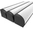 Комплект Ledcraft LC-LPU1616M20-1x3Black из 3 шт чёрный (1м профиль+1м рассеиватель+2 заглушки+2 крепежа) 1616150008 1