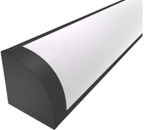 Комплект Ledcraft LC-LPU1616M20-1x1Black из 1 шт чёрный (1м профиль+1м рассеиватель+2 заглушки+2 крепежа) 1616150002