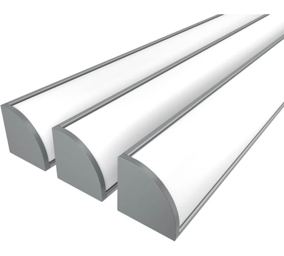 Комплект Ledcraft LC-LPU1616M20-2x3Silver из 3 шт серебро (2м профиль+2м рассеиватель+2 заглушки+2 крепежа) 1616240005 1