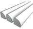 Комплект Ledcraft LC-LPU1616M20-2x3Silver из 3 шт серебро (2м профиль+2м рассеиватель+2 заглушки+2 крепежа) 1616240005 1