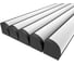 Комплект Ledcraft LC-LPU1616M20-3x5Black из 5 шт чёрный (3м профиль+3м рассеиватель+2 заглушки+4 крепежа) 1616350014 1