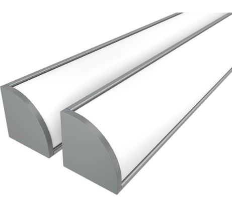 Комплект Ledcraft LC-LPU1616M20-3x2Silver из 2 шт серебро (3м профиль+3м рассеиватель+2 заглушки+4 крепежа) 1616340002