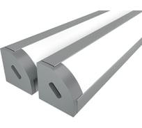 Комплект Ledcraft LC-LPU1717M16-2x2Silver из 2 шт серебро (2м профиль+2м рассеиватель+2 заглушки) 1616240028