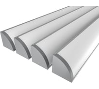 Комплект Ledcraft LC-LPU3030M40-2x4Silver из 4 шт серебро (2м профиль+2м рассеиватель+2 заглушки+2 крепежа) 1616240383