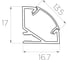 Комплект Ledcraft LC-LPU1717M16-2x5Silver из 5 шт серебро (2м профиль+2м рассеиватель+2 заглушки) 1616240502 2