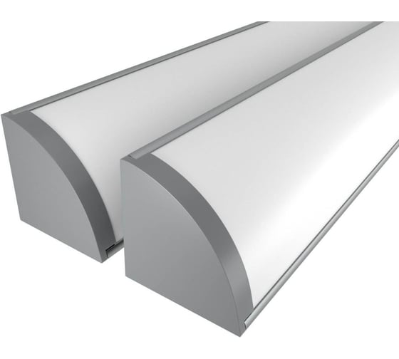 Комплект Ledcraft LC-LPU3030M40-2x2Silver из 2 шт серебро (2м профиль+2м рассеиватель+2 заглушки+2 крепежа) 1616240067 1