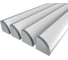 Комплект Ledcraft LC-LPU3030M40-3x4Silver из 4 шт серебро (3м профиль+3м рассеиватель+2 заглушки+4 крепежа) 1616340383 1