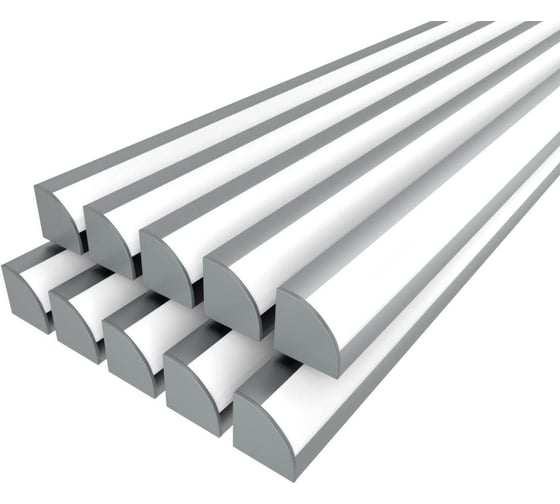 Комплект Ledcraft LC-LPU3333M28-2x10Silver из 10 шт серебро (2м профиль+2м рассеиватель+2 заглушки+2 крепежа) 1616240693 1