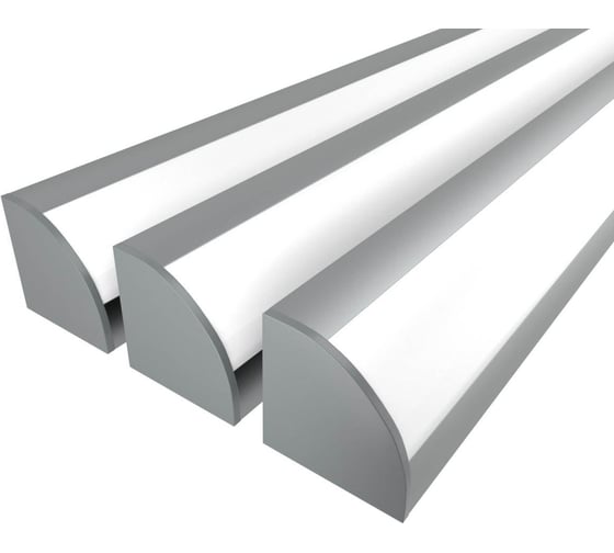 Комплект Ledcraft LC-LPU3333M28-2x3Silver из 3 шт серебро (2м профиль+2м рассеиватель+2 заглушки+2 крепежа) 1616240219 1