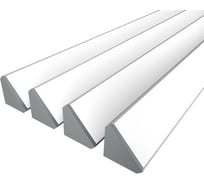 Комплект Ledcraft LC-LPU3838M44-3x4Silver из 4 шт серебро (3м профиль+3м рассеиватель+2 заглушки+4 крепежа) 1616340416