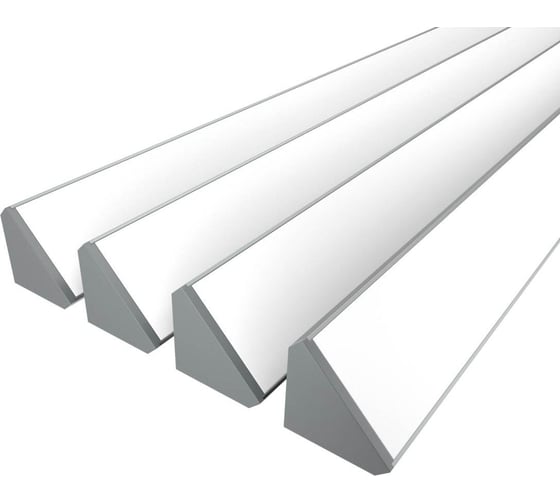 Комплект Ledcraft LC-LPU3838M44-3x4Silver из 4 шт серебро (3м профиль+3м рассеиватель+2 заглушки+4 крепежа) 1616340416 1
