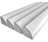Комплект Ledcraft LC-LPU4747M14-2x4Silver из 4 шт серебро (2м профиль+2м рассеиватель+2 заглушки+комплект шурупов) 1616240430 1