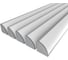 Комплект Ledcraft LC-LPU4747M14-2x5Silver из 5 шт серебро (2м профиль+2м рассеиватель+2 заглушки+комплект шурупов) 1616240588 1