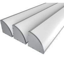 Комплект Ledcraft LC-LPU4747M14-2x3Silver из 3 шт серебро (2м профиль+2м рассеиватель+2 заглушки+комплект шурупов) 1616240272