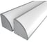 Комплект Ledcraft LC-LPU4747M14-3x2Silver из 2 шт серебро (3м профиль+3м рассеиватель+2 заглушки+комплект шурупов) 1616340114 1