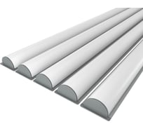 Комплект Ledcraft LC-LPV0532M1-2x5Silver из 5 шт серебро (2м профиль+2м рассеиватель+2 заглушки) 1616240614