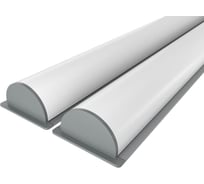 Комплект Ledcraft LC-LPV0532M1-2x2Silver из 2 шт серебро (2м профиль+2м рассеиватель+2 заглушки) 1616240140