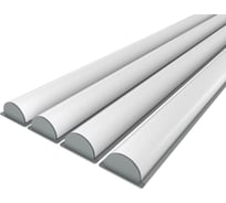 Комплект Ledcraft LC-LPV0532M1-2x4Silver из 4 шт серебро (2м профиль+2м рассеиватель+2 заглушки) 1616240456