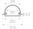 Комплект Ledcraft LC-LPV0532M1-3x4Silver из 4 шт серебро (3м профиль+3м рассеиватель+2 заглушки) 1616340456 2