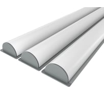 Комплект Ledcraft LC-LPV0532M1-2x3Silver из 3 шт серебро (2м профиль+2м рассеиватель+2 заглушки) 1616240298