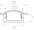 Комплект Ledcraft LC-LPV0722M16-2x3Silver из 3 шт серебро (2м профиль+2м рассеиватель+2 заглушки) 1616240006 2