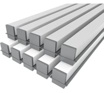 Комплект Ledcraft LC-LPV0722M1716-3x10Silver из 10 шт серебро (3м профиль+3м рассеиватель+2 заглушки) 1616340657