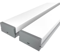 Комплект Ledcraft LC-LPV0740M36-2x2Silver из 2 шт серебро (2м профиль+2м рассеиватель+2 заглушки) 1616240089