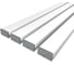 Комплект Ledcraft LC-LPV0740M36-2x4Silver из 4 шт серебро (2м профиль+2м рассеиватель+2 заглушки) 1616240405 1