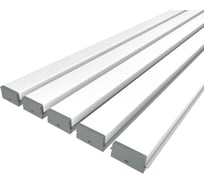 Комплект Ledcraft LC-LPV0740M36-2x5Silver из 5 шт серебро (2м профиль+2м рассеиватель+2 заглушки) 1616240563