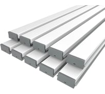 Комплект Ledcraft LC-LPV0740M36-3x10Silver из 10 шт серебро (3м профиль+3м рассеиватель+2 заглушки) 1616340721