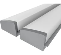 Комплект Ledcraft LC-LPV0740M36T-3x2Silver из 2 шт серебро (3м профиль+3м рассеиватель+2 заглушки) 1616340090