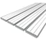 Комплект Ledcraft LC-LPV0956M16-2x4Silver из 4 шт серебро (2м профиль+2м рассеиватель 3шт+2 заглушки) 1616240422 1