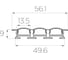 Комплект Ledcraft LC-LPV0956M16-3x10Silver из 10 шт серебро (3м профиль+3м рассеиватель 3шт+2 заглушки) 1616340738 2
