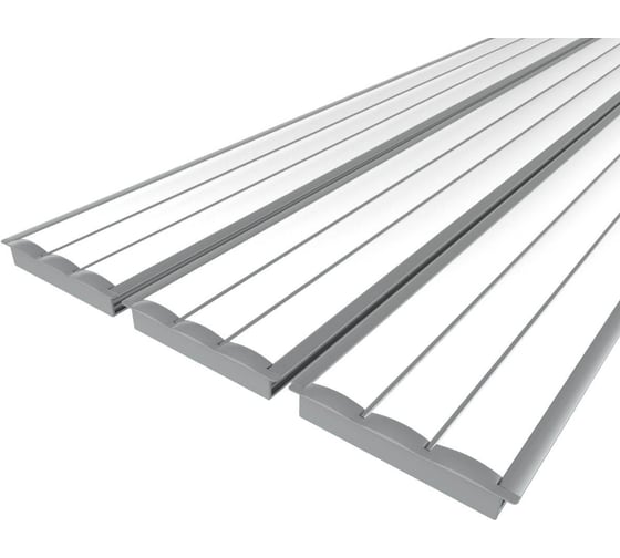 Комплект Ledcraft LC-LPV0956M16-2x3Silver из 3 шт серебро (2м профиль+2м рассеиватель 3шт+2 заглушки) 1616240264 1
