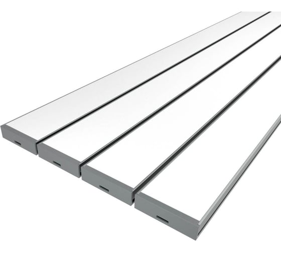 Комплект Ledcraft LC-LPV1035M34-2x4Silver из 4 шт серебро (2м профиль+2м рассеиватель+2 заглушки) 1616240420 1