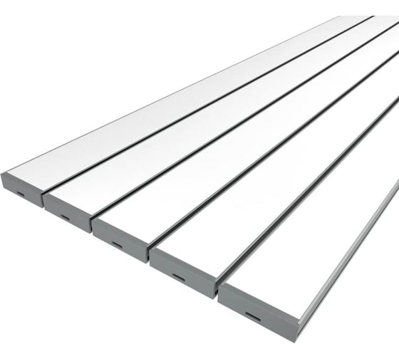 Комплект Ledcraft LC-LPV1035M34-3x5Silver из 5 шт серебро (3м профиль+3м рассеиватель+2 заглушки) 1616340578 1