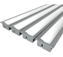 Комплект Ledcraft LC-LPV1226M16-2x4Silver из 4 шт серебро (2м профиль+2м рассеиватель+2 заглушки) 1616240434