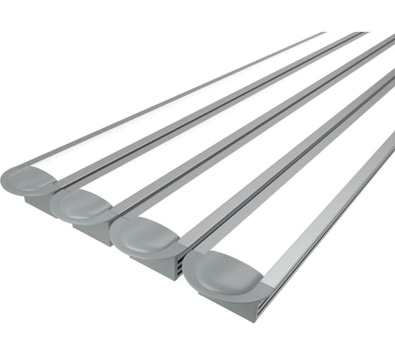 Комплект Ledcraft LC-LPV1222M16-3x4Silver из 4 шт серебро (3м профиль+3м рассеиватель+2 заглушки) 1616340342 1