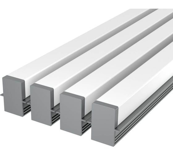 Комплект Ledcraft LC-LPV1222M1716-2x4Silver из 4 шт серебро (2м профиль+2м рассеиватель+2 заглушки) 1616240343 1