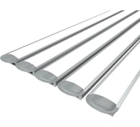 Комплект Ledcraft LC-LPV1234M28-2x5Silver из 5 шт серебро (2м профиль+2м рассеиватель+2 заглушки) 1616240531