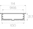 Комплект Ledcraft LC-LPV32114M94-3x10Silver из 10 шт серебро (3м профиль+3м рассеиватель+2 заглушки+комплект шурупов) 1616340802 2