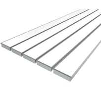 Комплект Ledcraft LC-LPV32114M94-3x5Silver из 5 шт серебро (3м профиль+3м рассеиватель+2 заглушки+комплект шурупов) 1616340644