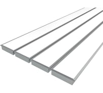 Комплект Ledcraft LC-LPV32134M115-3x4Silver из 4 шт серебро (3м профиль+3м рассеиватель+2 заглушки+комплект шурупов) 1616340481