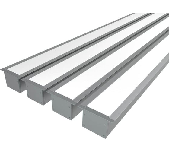 Комплект Ledcraft LC-LPV3250M34-3x4Silver из 4 шт серебро (3м профиль+3м рассеиватель+2 заглушки+комплект шурупов) 1616340363 1