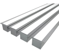 Комплект Ledcraft LC-LPV3244M30-3x4Silver из 4 шт серебро (3м профиль+3м рассеиватель+2 заглушки+комплект шурупов) 1616340477