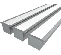 Комплект Ledcraft LC-LPV3250M34-2x3Silver из 3 шт серебро (2м профиль+2м рассеиватель+2 заглушки+комплект шурупов) 1616240205