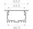 Комплект Ledcraft LC-LPV3263M44-2x5Silver из 5 шт серебро (2м профиль+2м рассеиватель+2 заглушки+комплект шурупов) 1616240527 2