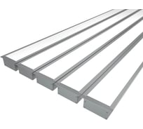 Комплект Ledcraft LC-LPV3273M55-3x5Silver из 5 шт серебро (3м профиль+3м рассеиватель+2 заглушки+комплект шурупов) 1616340615